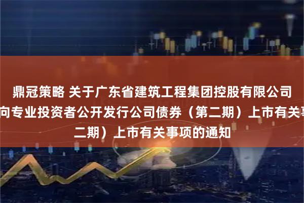 鼎冠策略 关于广东省建筑工程集团控股有限公司2025年面向专业投资者公开发行公司债券（第二期）上市有关事项的通知